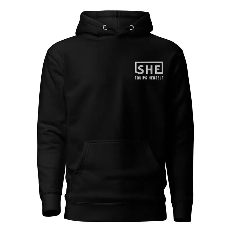 Embroidered logo hoodie